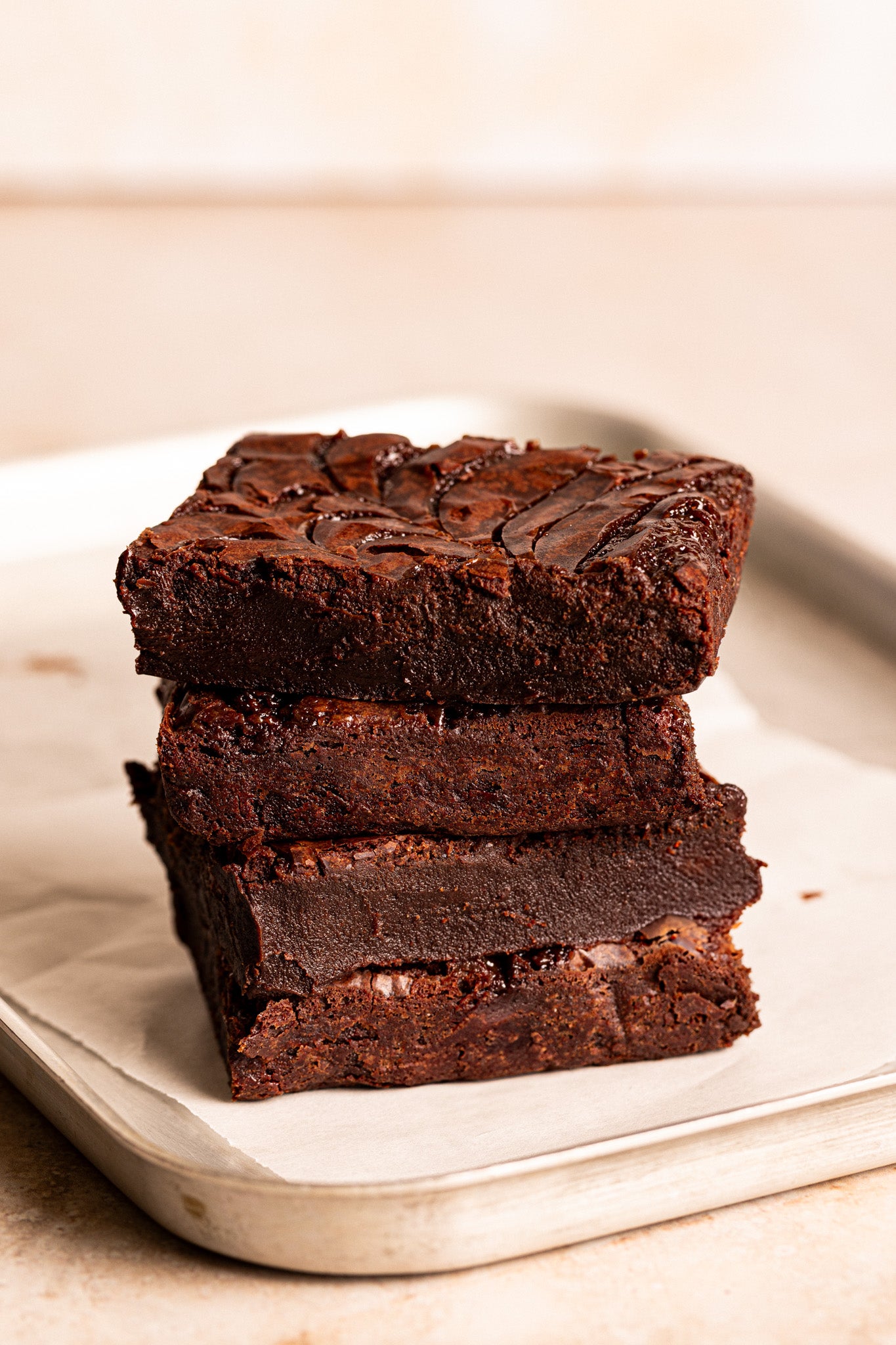 Salted Caramel Brownie Tray / Uncut