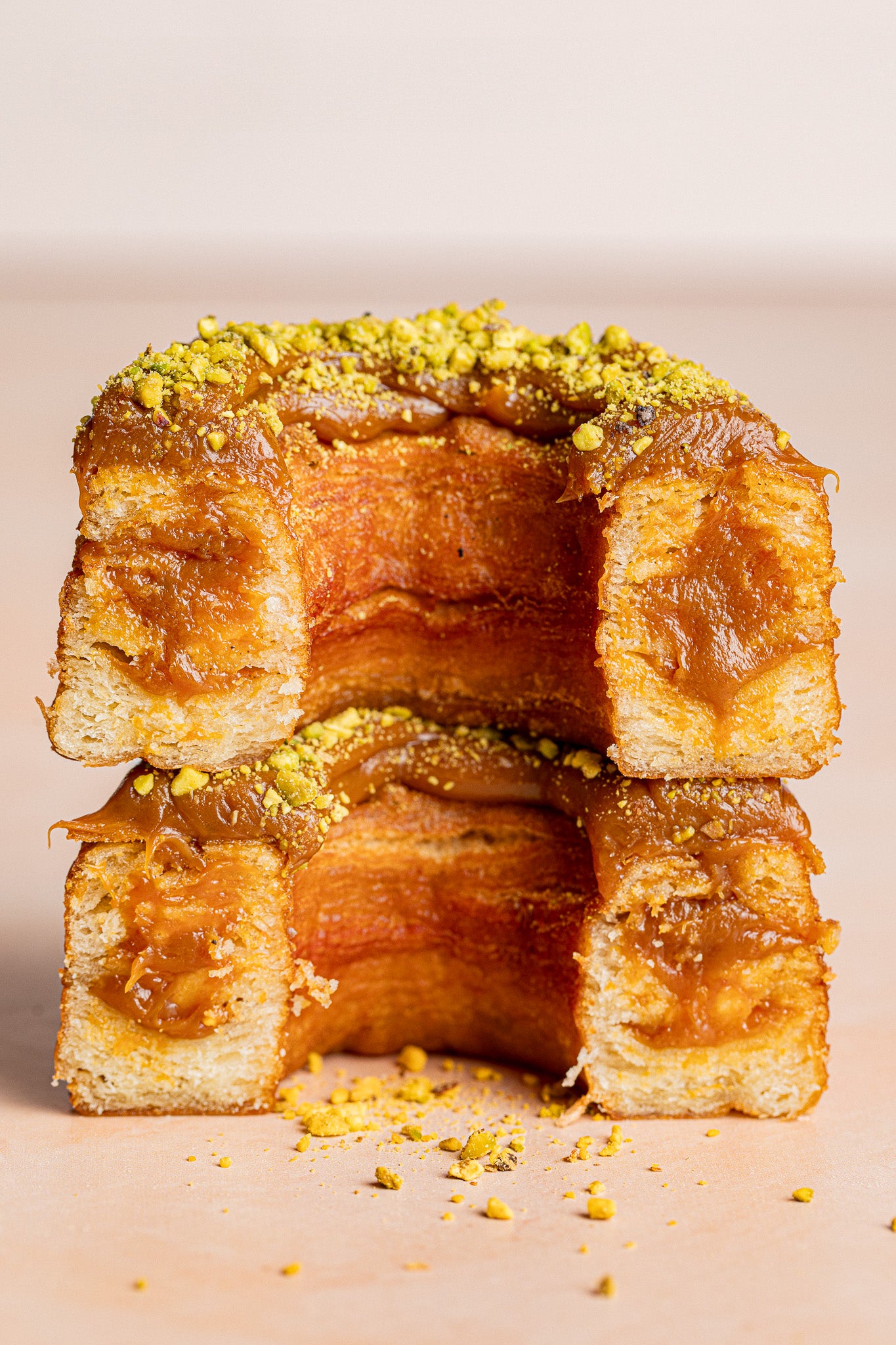 Pistachio + Salted Caramel Crodoughs / Box of 5