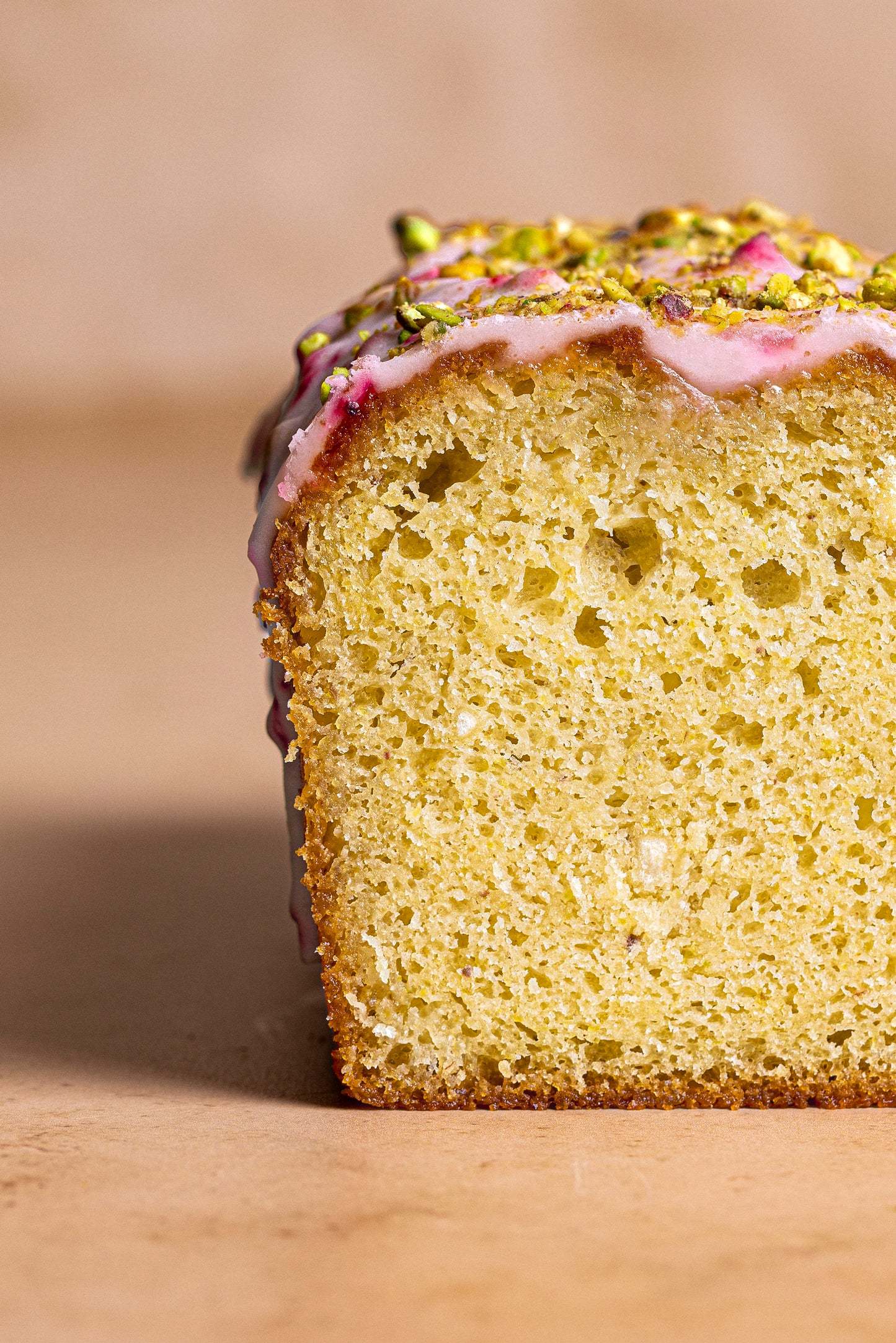Frozen Rose & Pistachio Loaf