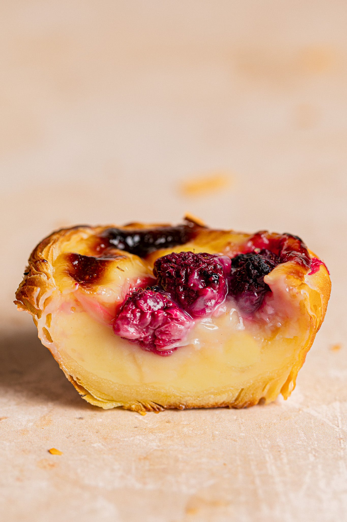 Raspberry Pastel de Natas