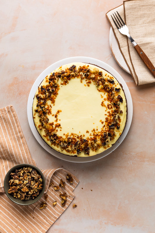 Carrot & Chopped Walnut Cake
