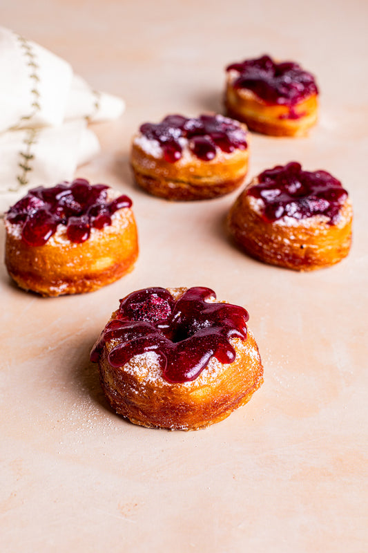 Mini Raspberry Crodoughs / Box of 9