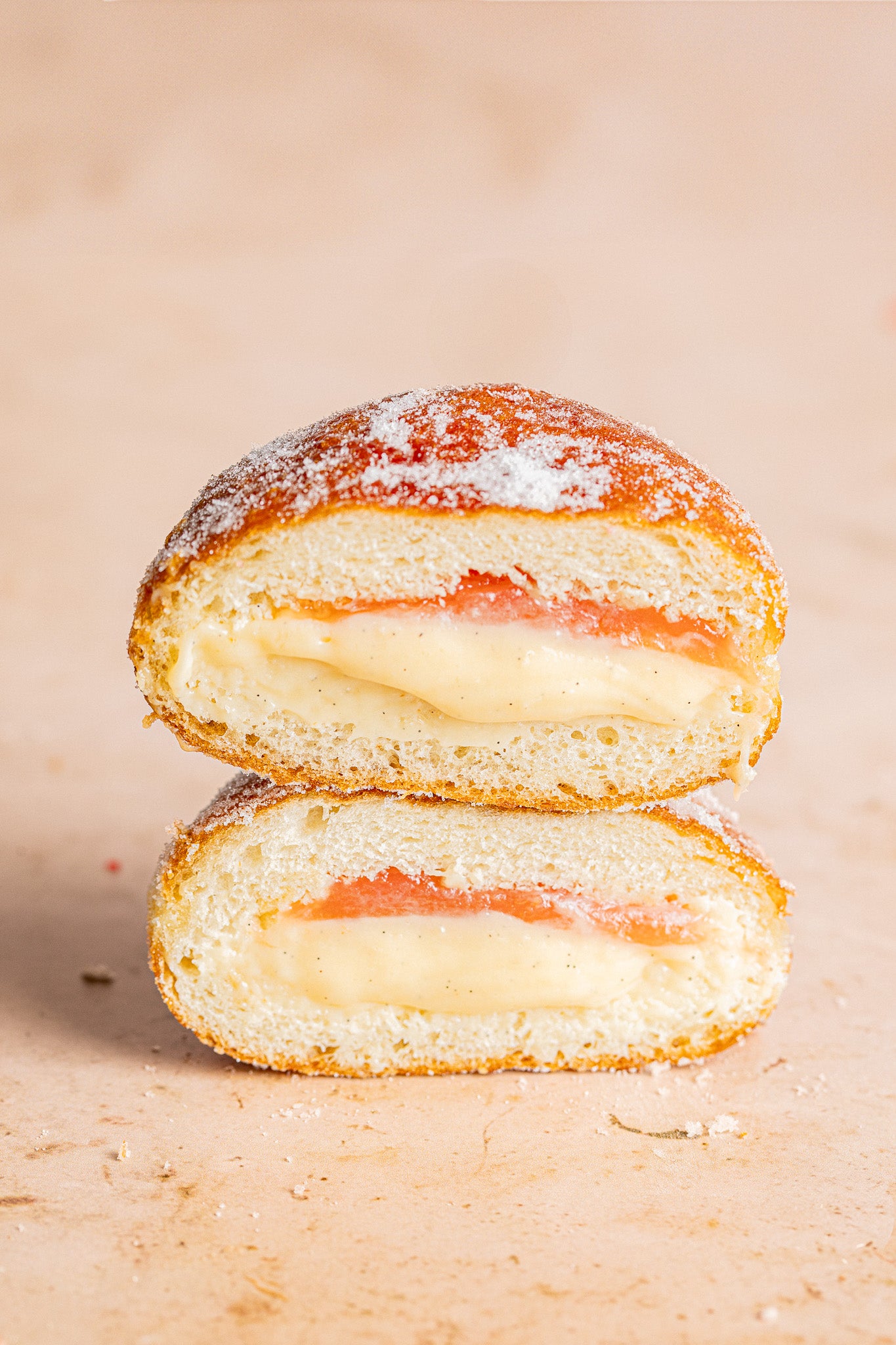 Rhubarb & Custard Doughnuts / Box of 5