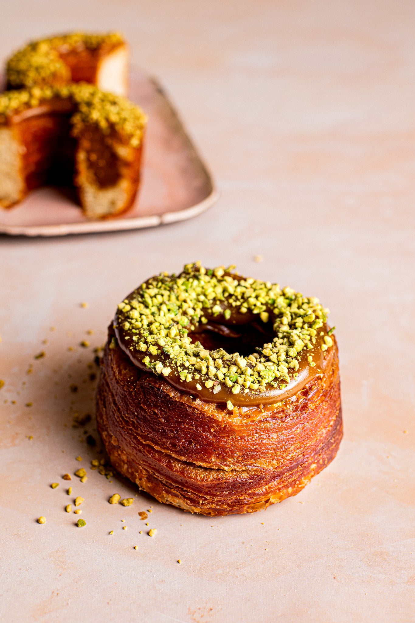 Pistachio + Salted Caramel Crodoughs / Box of 5