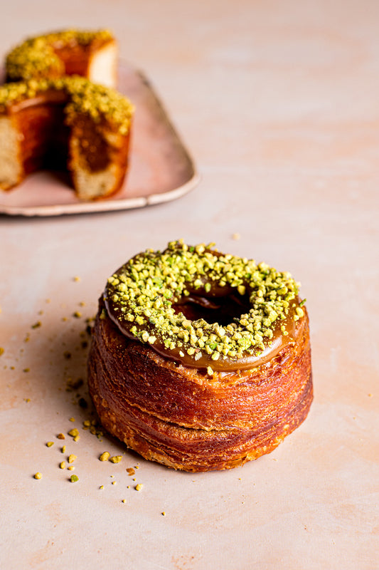 Pistachio + Salted Caramel Crodoughs / Box of 5