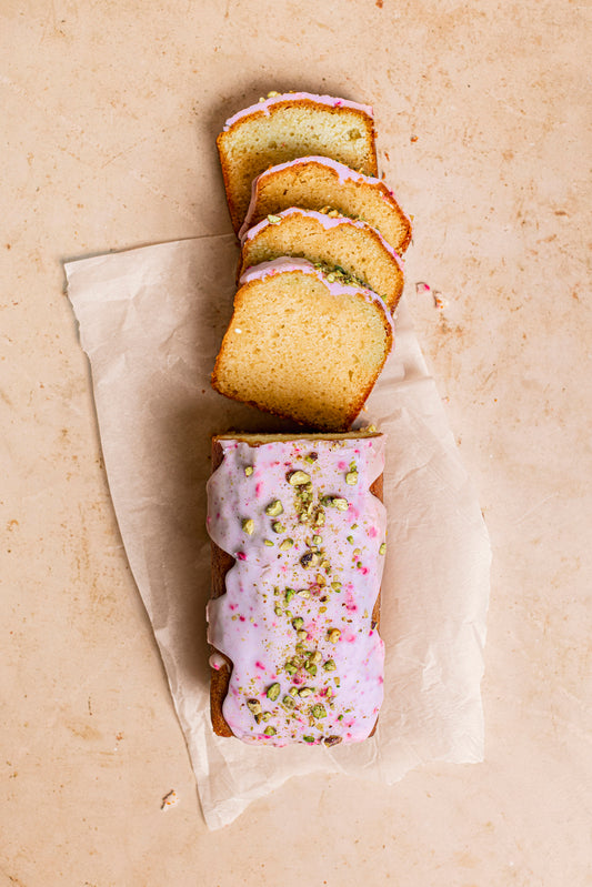 Frozen Rose & Pistachio Loaf