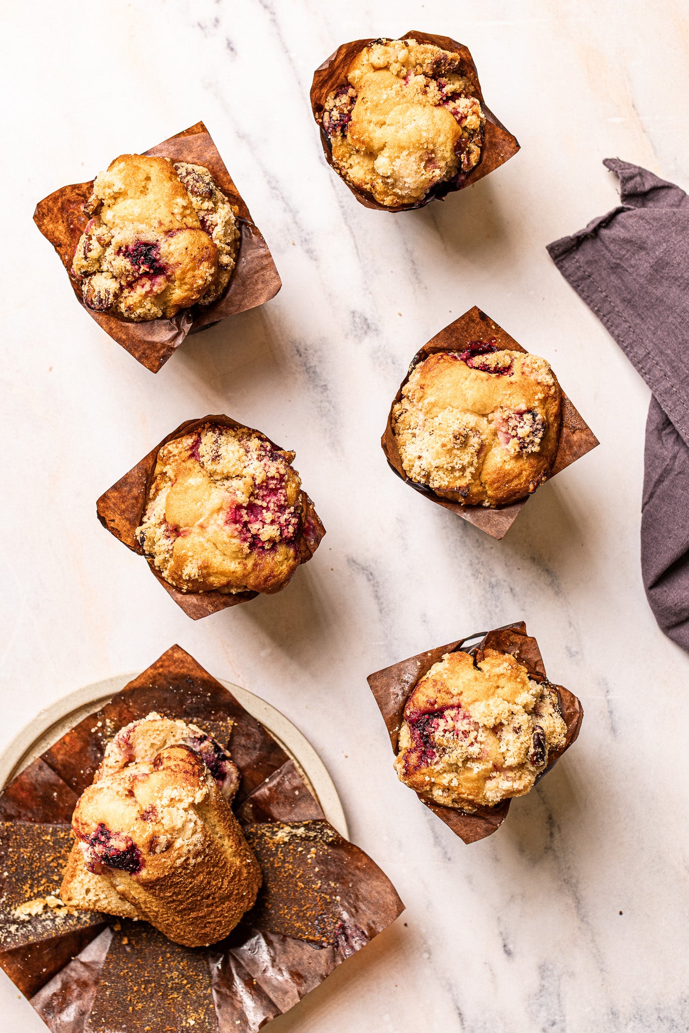 Blackberry & Apple Muffins