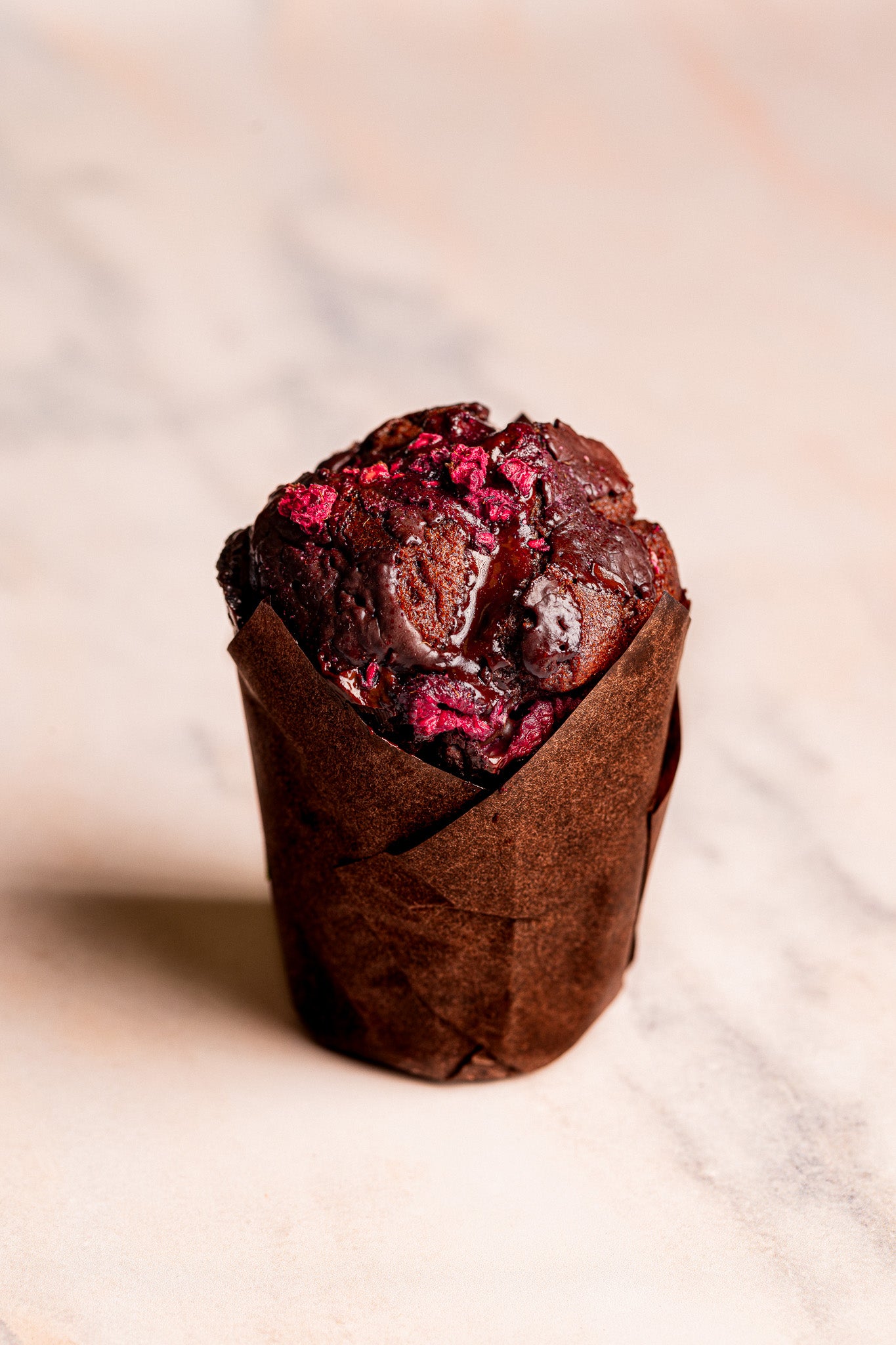 Frozen Dark Chocolate & Raspberry Muffin / Box of 12