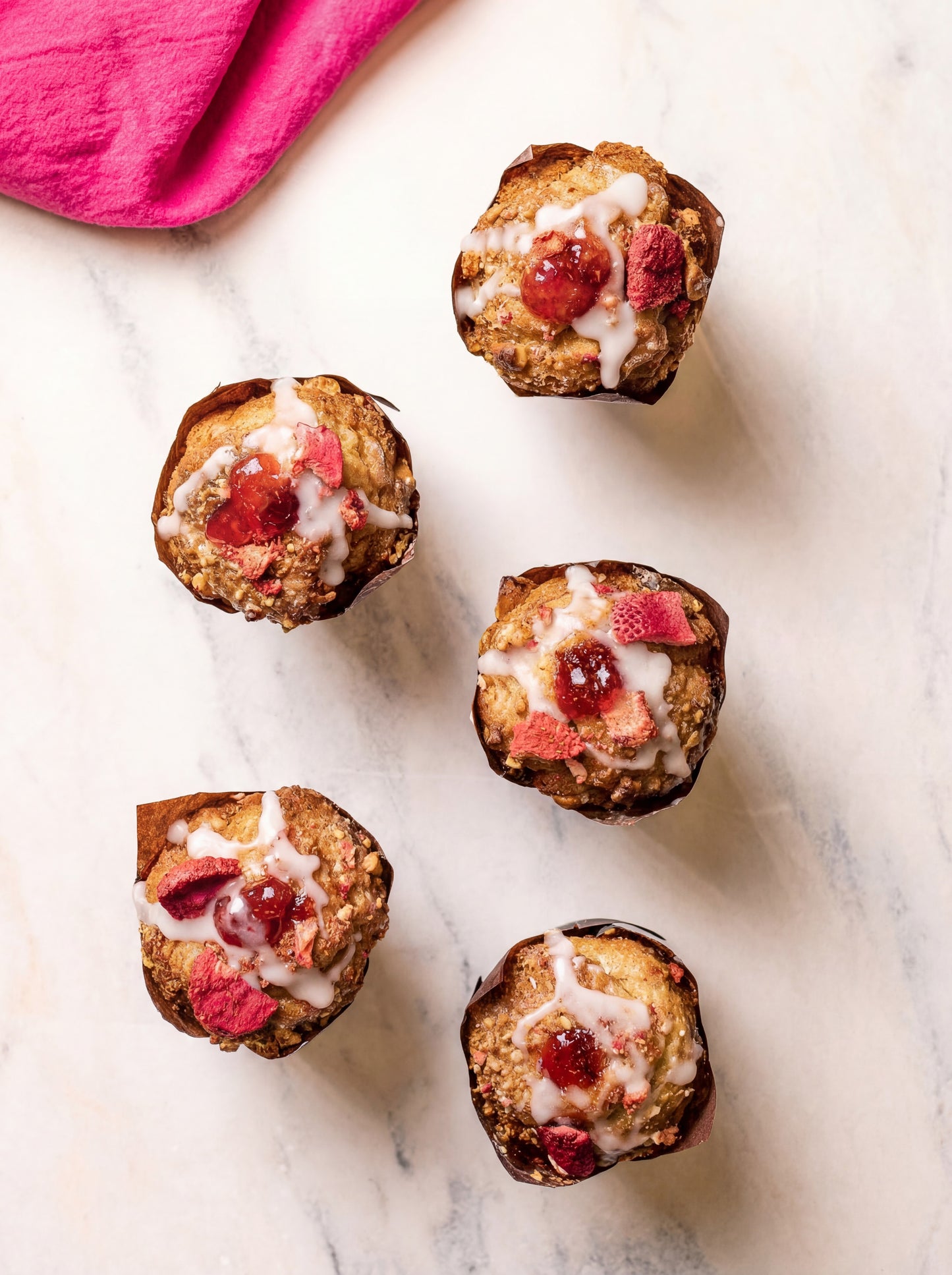 Frozen Strawberry & Macadamia Nut Muffin / Box of 12