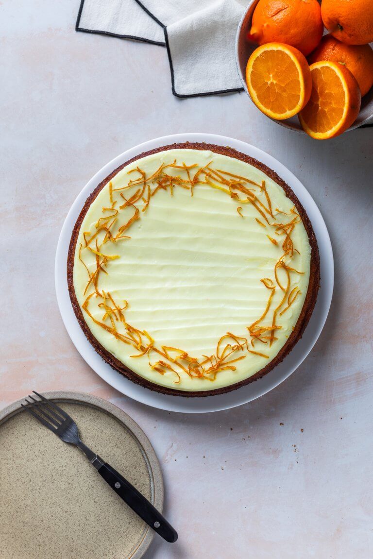 Orange & Polenta Cake / Gluten-Free / Uncut