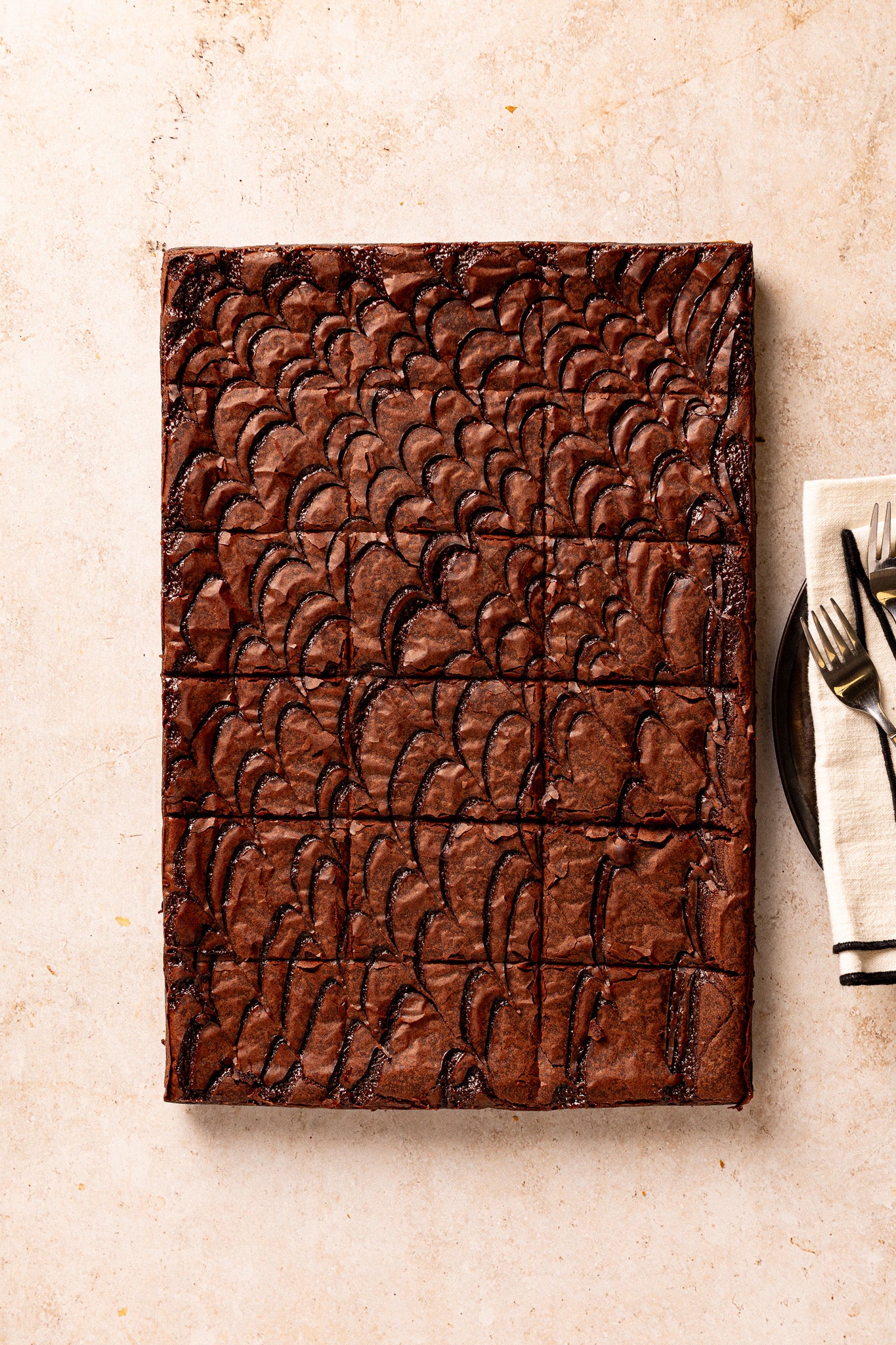 Frozen Salted Caramel Brownie Tray (Cut)